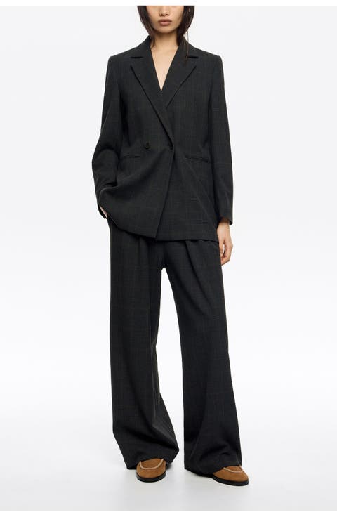 Darted Straight Leg Trousers