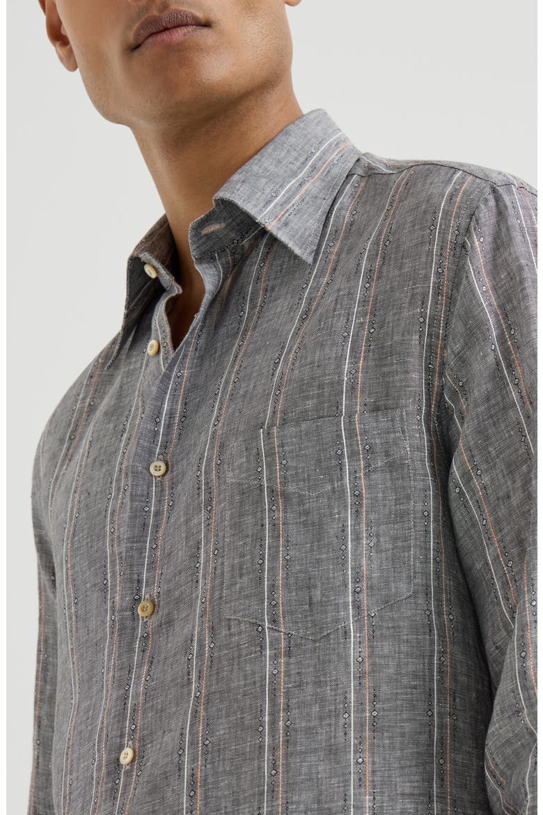 Shirt with chest pocket, Alternate, color, Grey