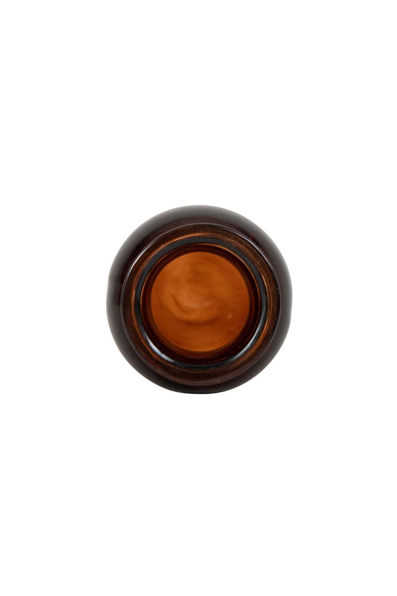 Wrapped Neck Bud Vase Amber Glass & Metal, Alternate, color, Brown