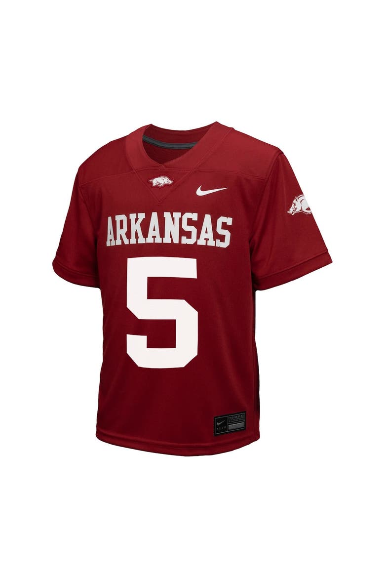Toddler Nike #5 Cardinal Arkansas Razorbacks Untouchable Replica Game Jersey, Alternate, color, Cardinal