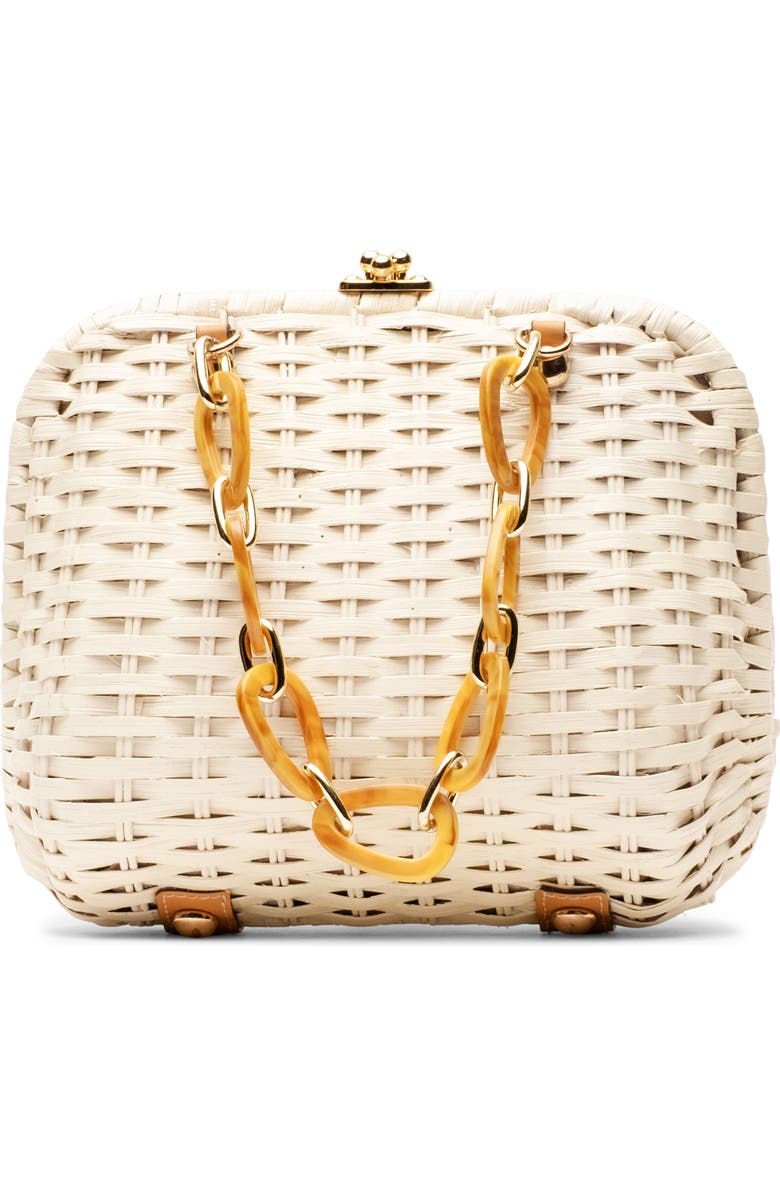 Frances Valentine Hen Wicker Basket Bag, Main, color,