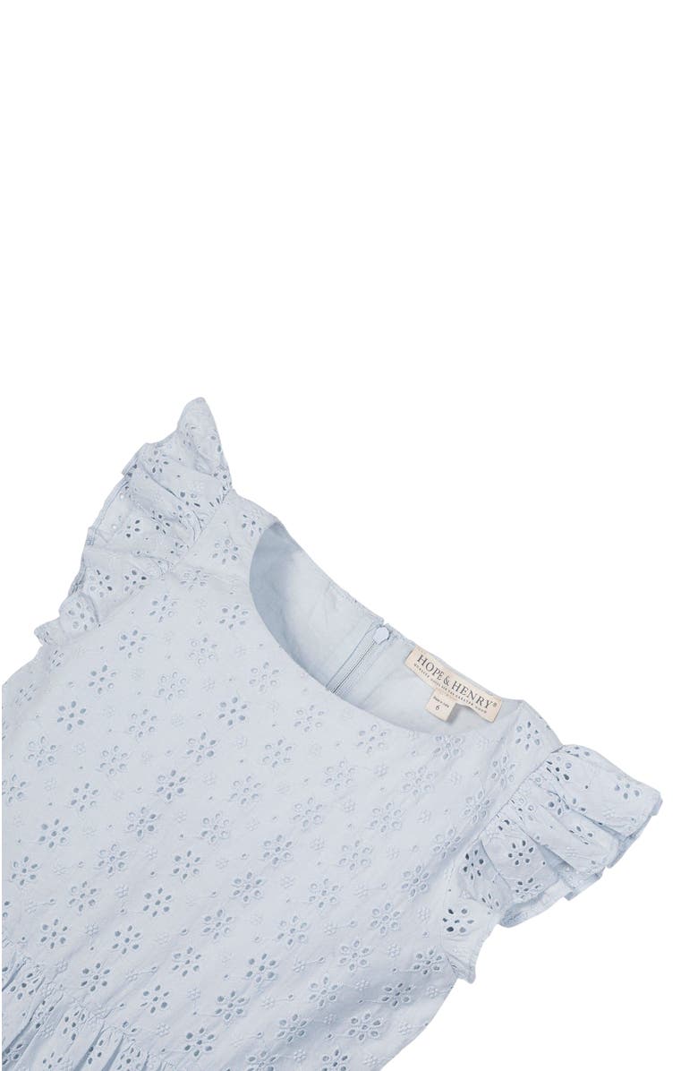 Hope & Henry Girls' Organic Tiered Eyelet Dress, Toddler, Alternate, color, 