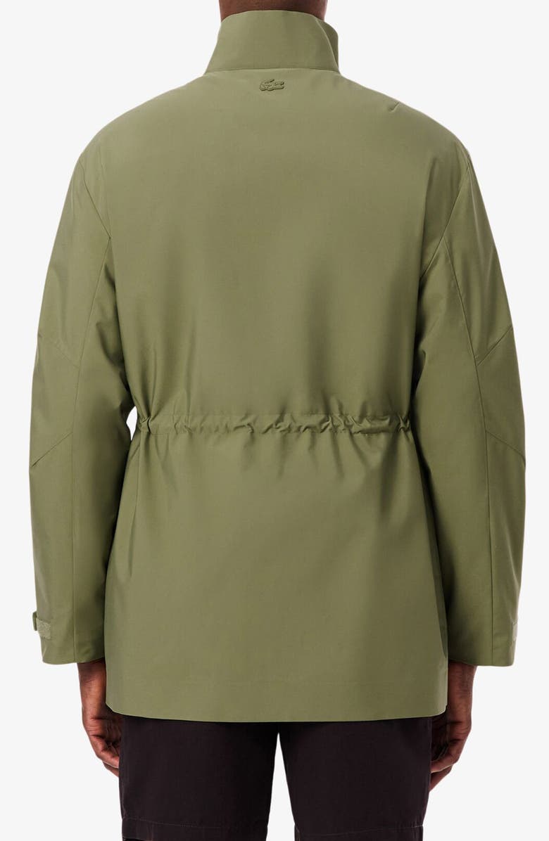 Lacoste Essentials Water Repellent Field Jacket, Alternate, color, Khaki