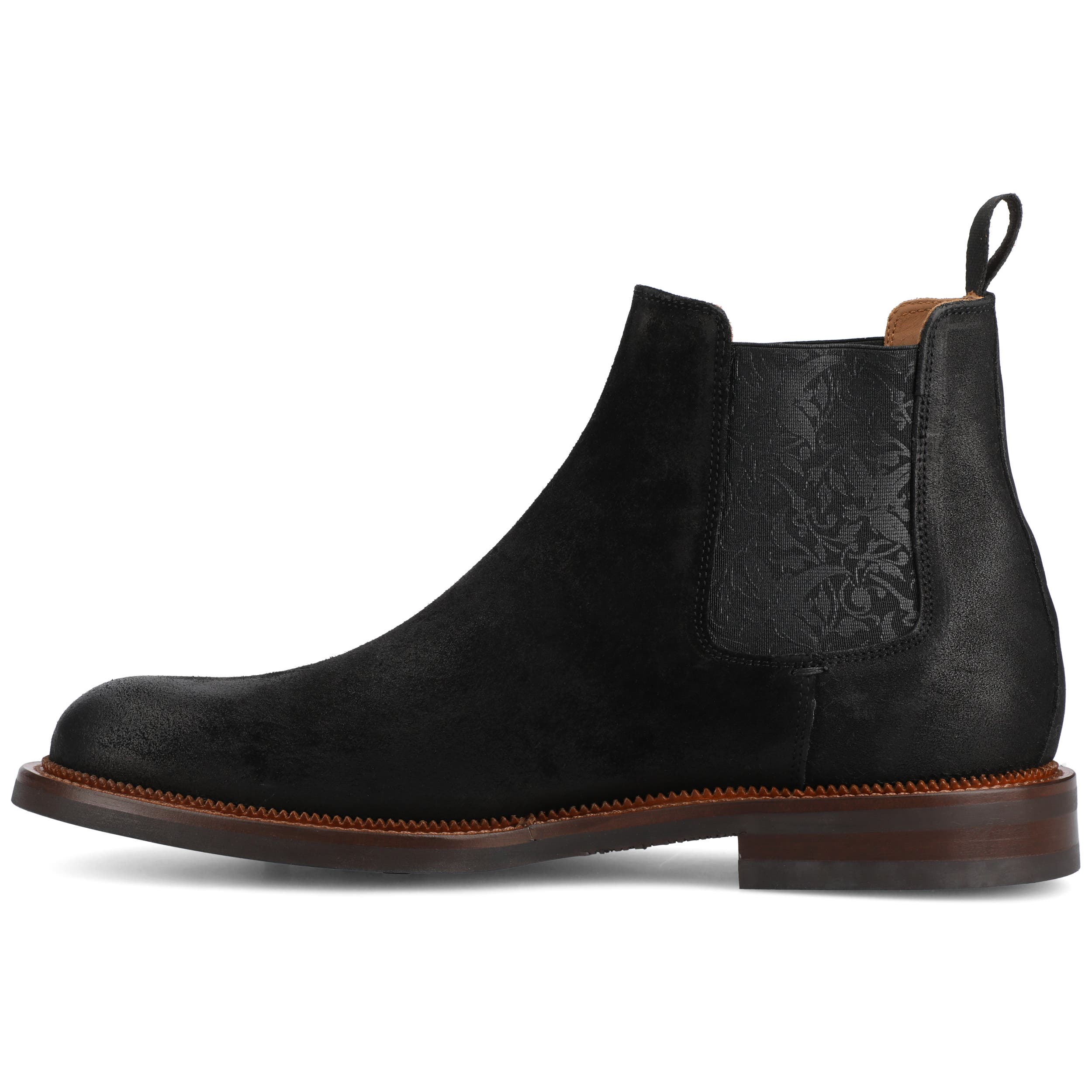 TAFT Men
s Glen Chelsea Boot, Alternate, color, Black Suede