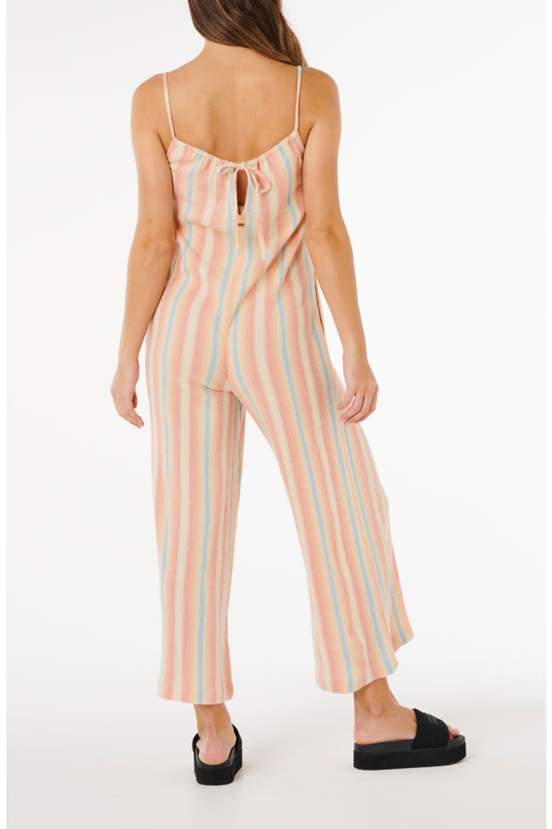 Surf Stripe Wide Leg Jumpsuit, Alternate, color, RAINBOW MULTICOLOR