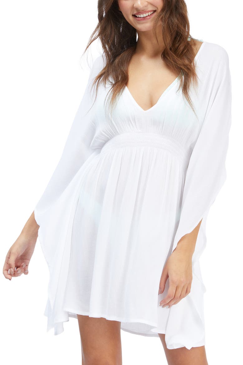 Miami Sunsets Cover-Up Dress, Main, color, BRIGHT WHITE