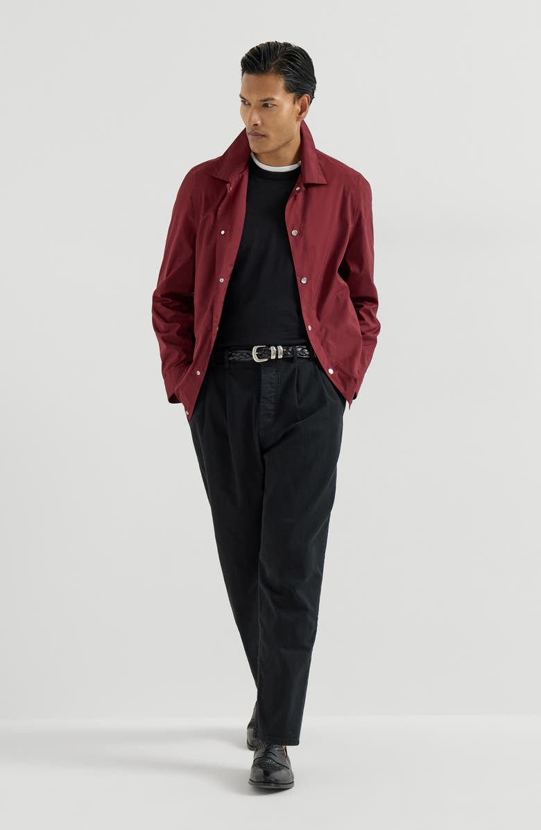 Brunello Cucinelli Cashmere and silk lightweight sweater, Alternate, color, Black