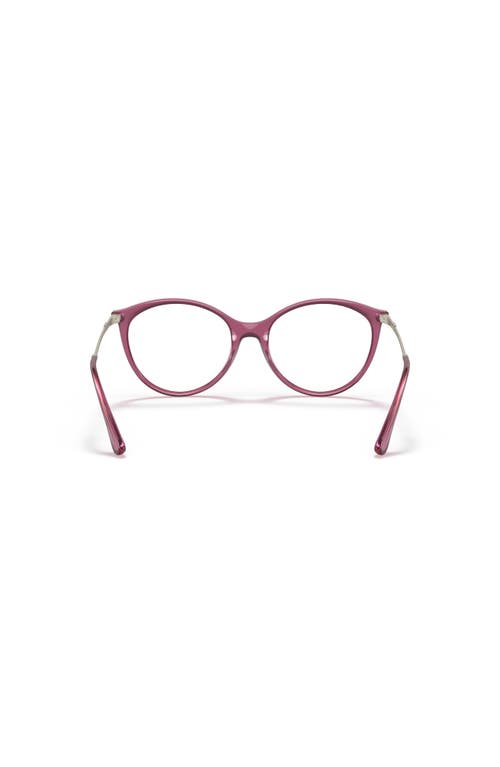 Vogue Eyewear 53mm Oval Optical Glasses In Purple