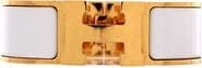 Pre-Owned Hermes Clic H Bracelet Enamel Wide