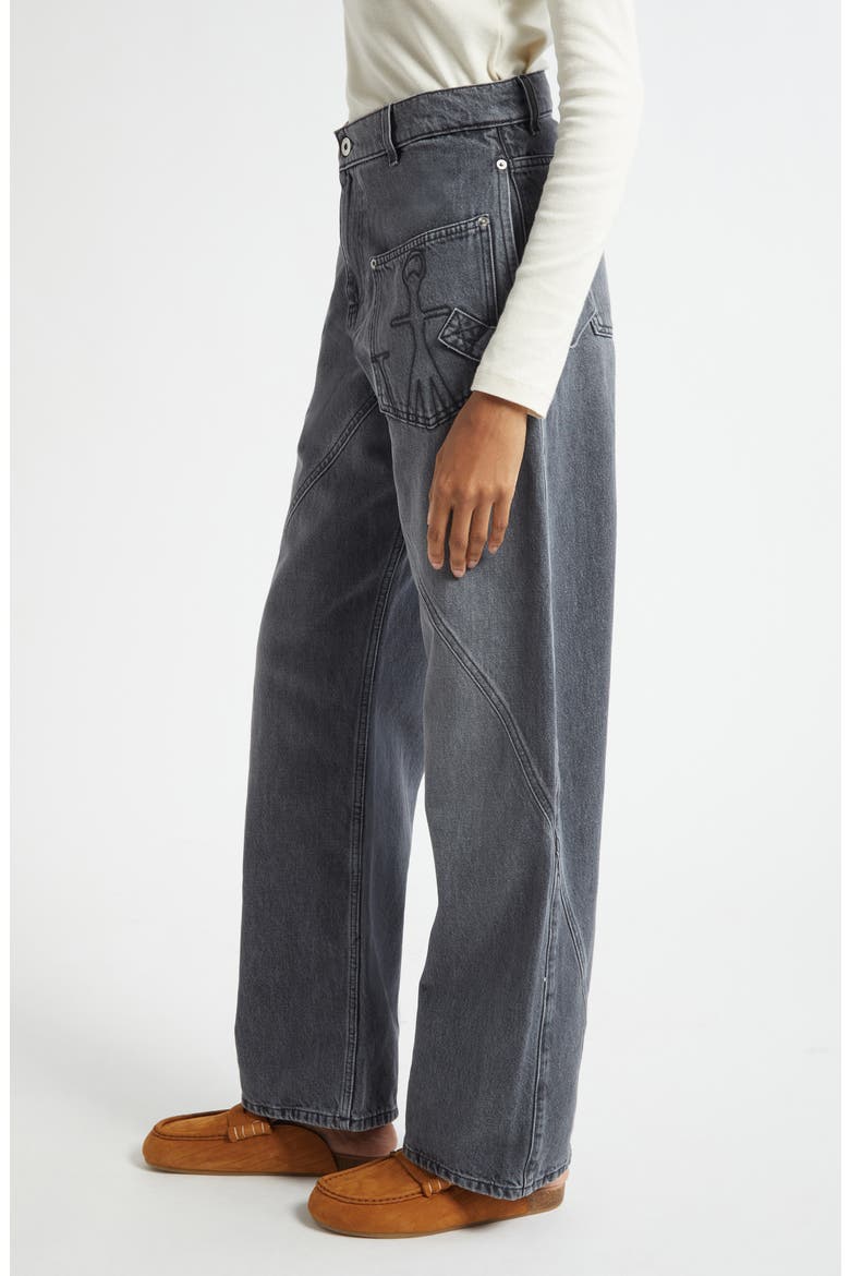 Twisted Workwear Jeans, Alternate, color, GREY