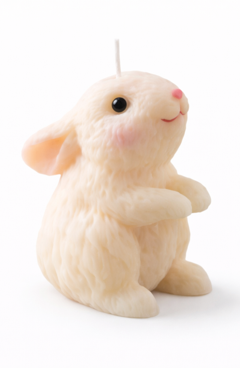 Southlake gifts Blushing Bunny Candle, Main, color, Looking Up