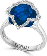 EFFY 14K White Gold Twilight Blue Topaz Ring