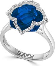 EFFY 14K White Gold Twilight Blue Topaz Ring