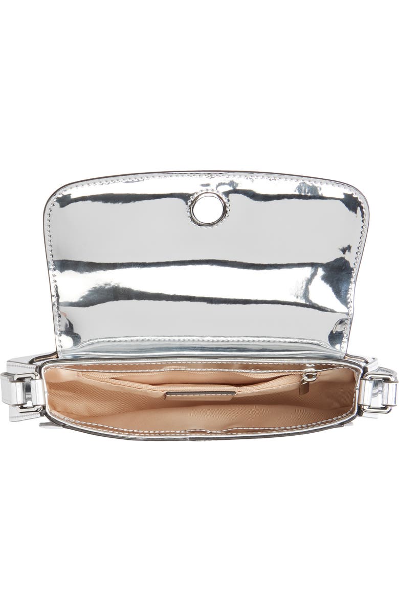 Sam Edelman Small Loraine Metallic Faux Leather Shoulder Bag, Alternate, color,