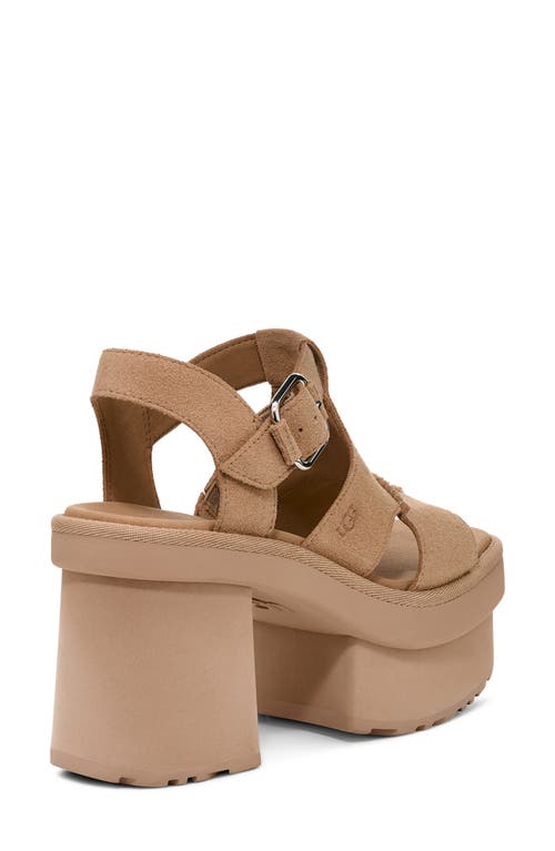Ugg(r) New Heights Platform Sandal In Mustard Seed
