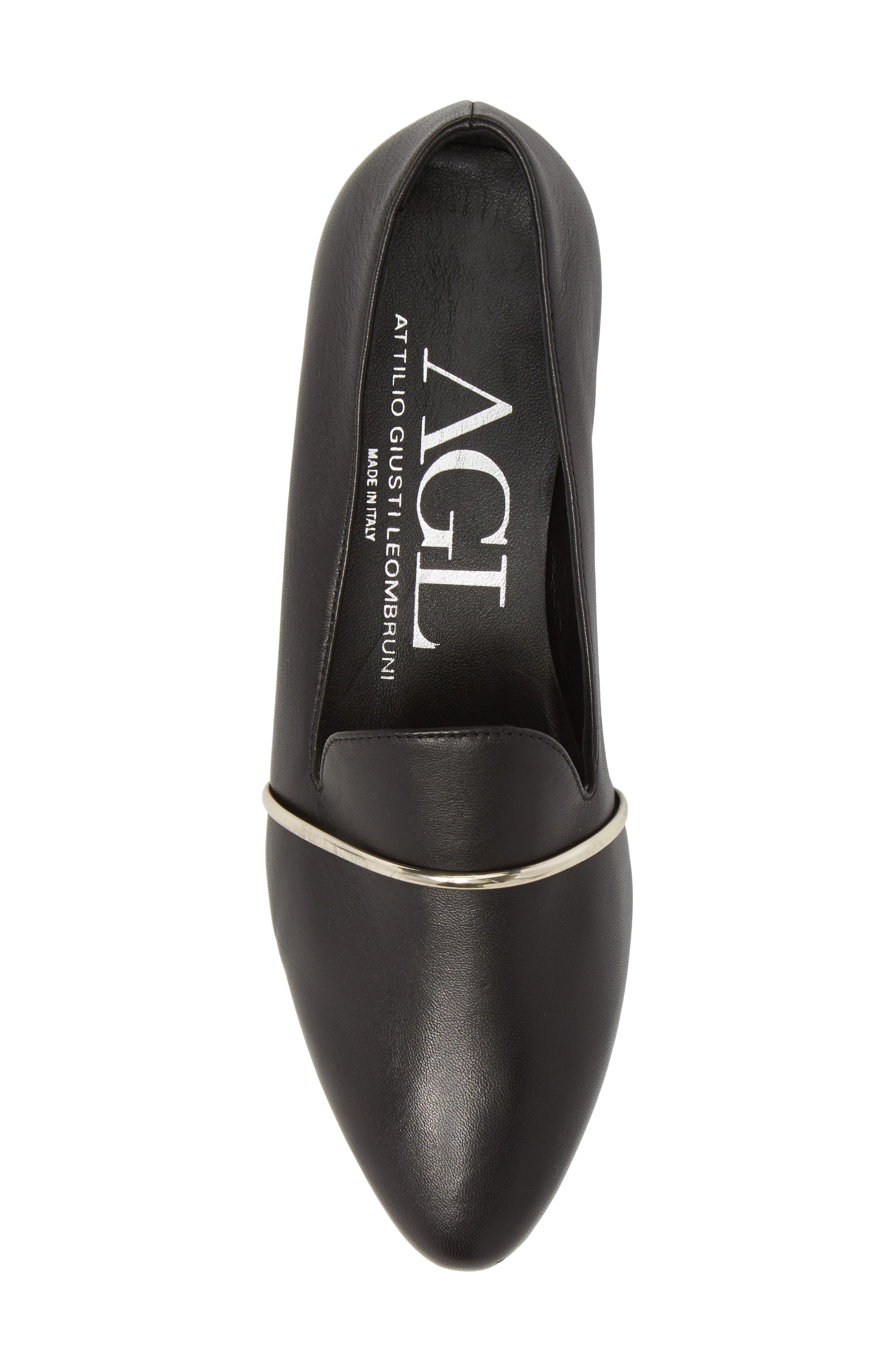 Smoking Slipper, Alternate, color, BLACK LEATHER