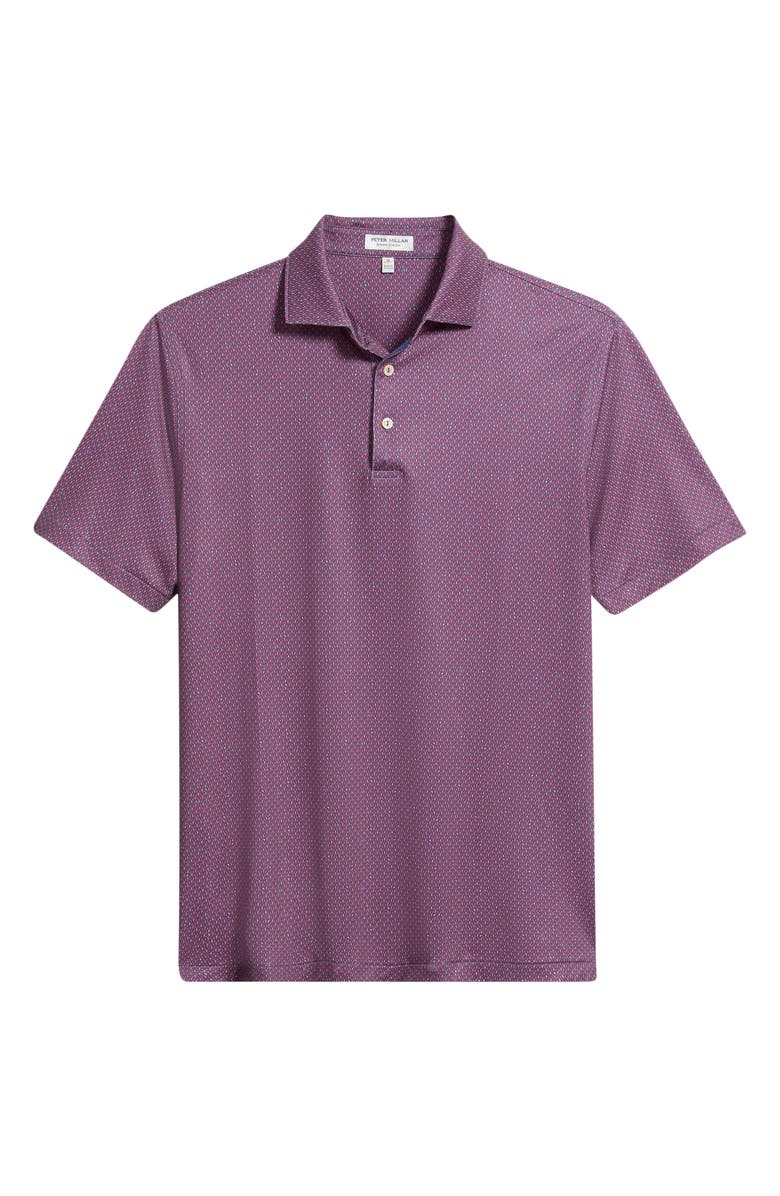 Peter Millar Lobster Boil Performance Jersey Polo, Main, color, Bali Blue