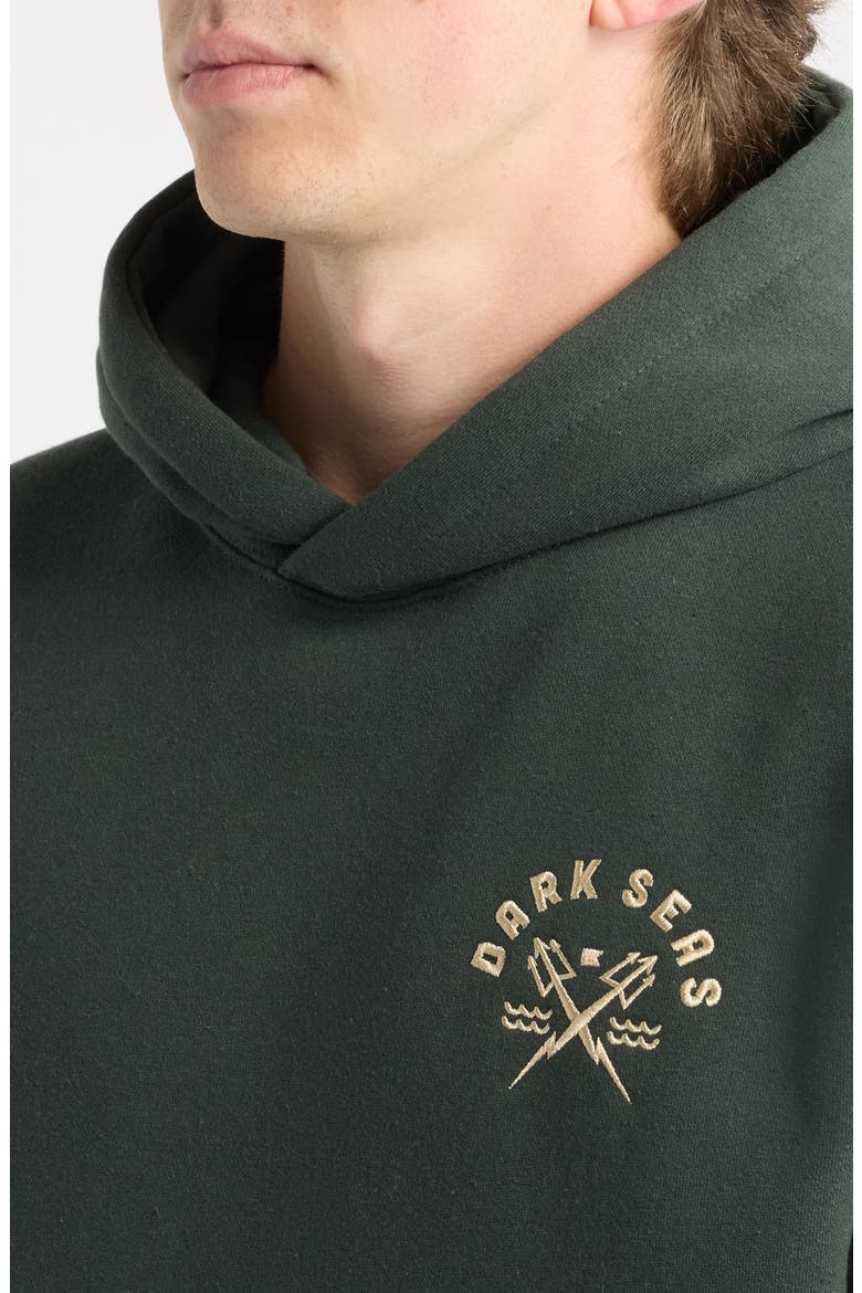 Alamo Logo Graphic Fleece Hoodie, Alternate, color, GREEN
