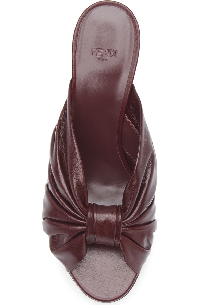 Fendi Arco Sandal, Alternate, color, Burgundy