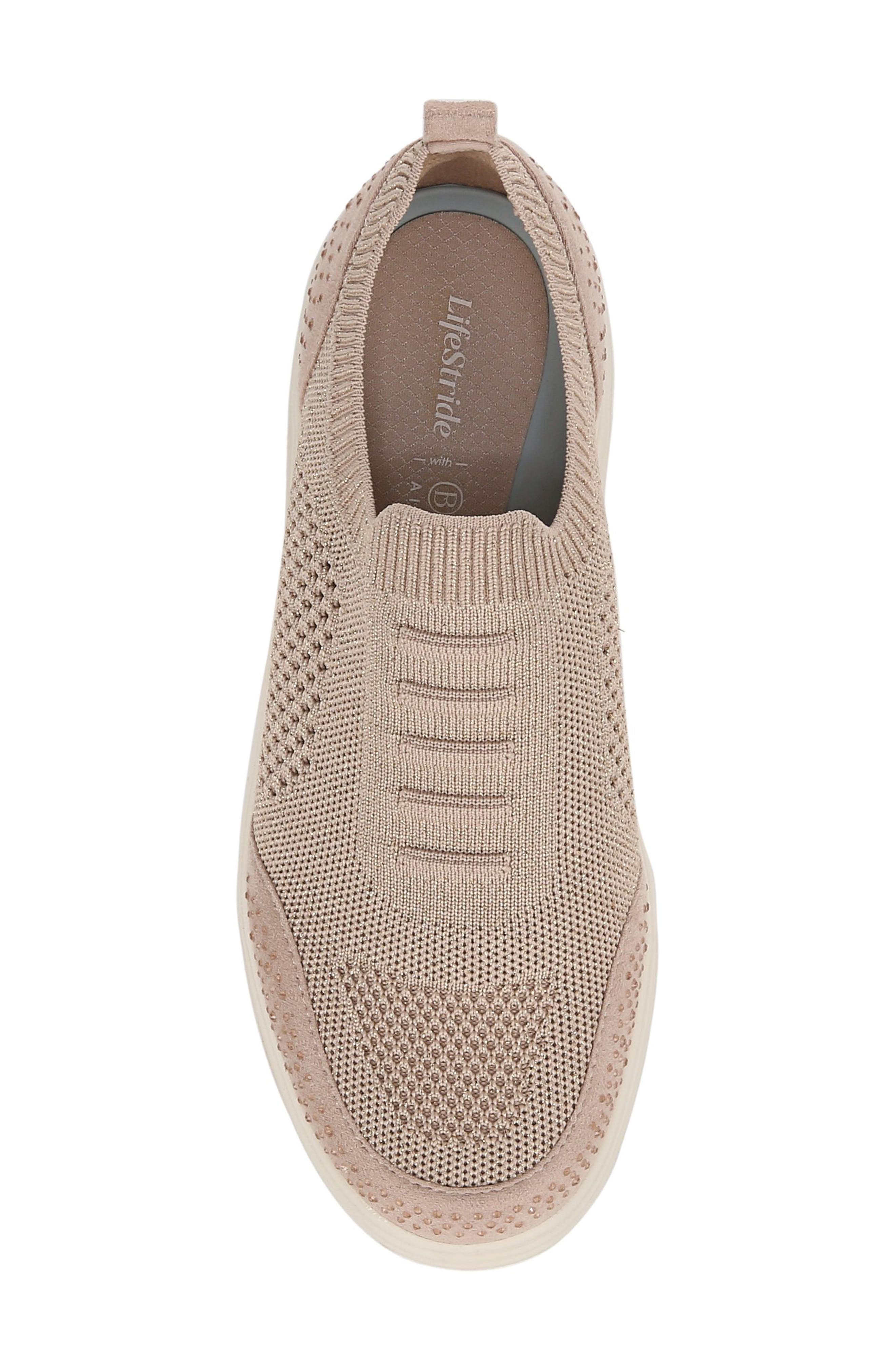 LifeStride Timeless Slip-On Platform Sneaker, Alternate, color, Beige