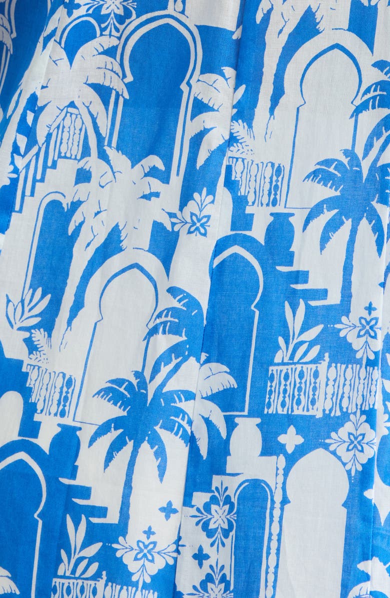 SUGARLIPS Nala Regie Print Cotton Button-Up Shirt, Alternate, color, 