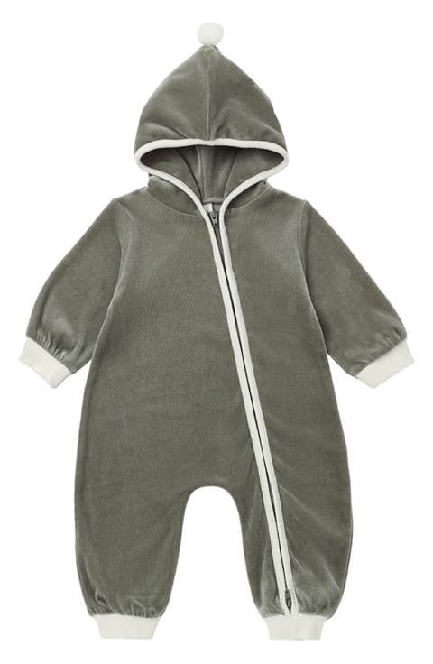 Kids' Velour Zip Jumpsuit