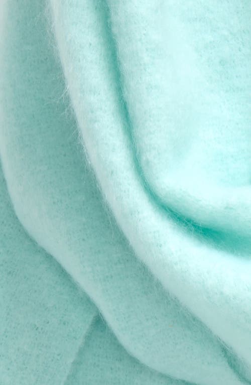Nordstrom Brushed Fringed Scarf In Blue Aqua