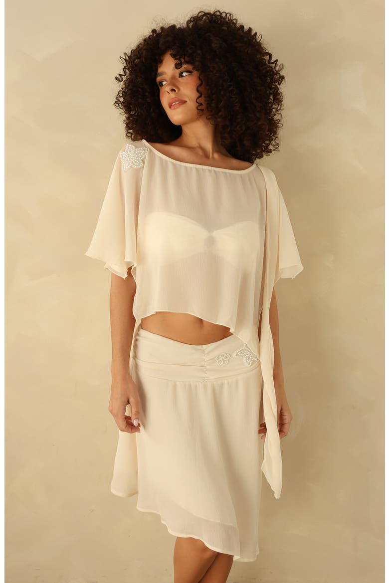 Sunbeam Skirt, Alternate, color, Dove