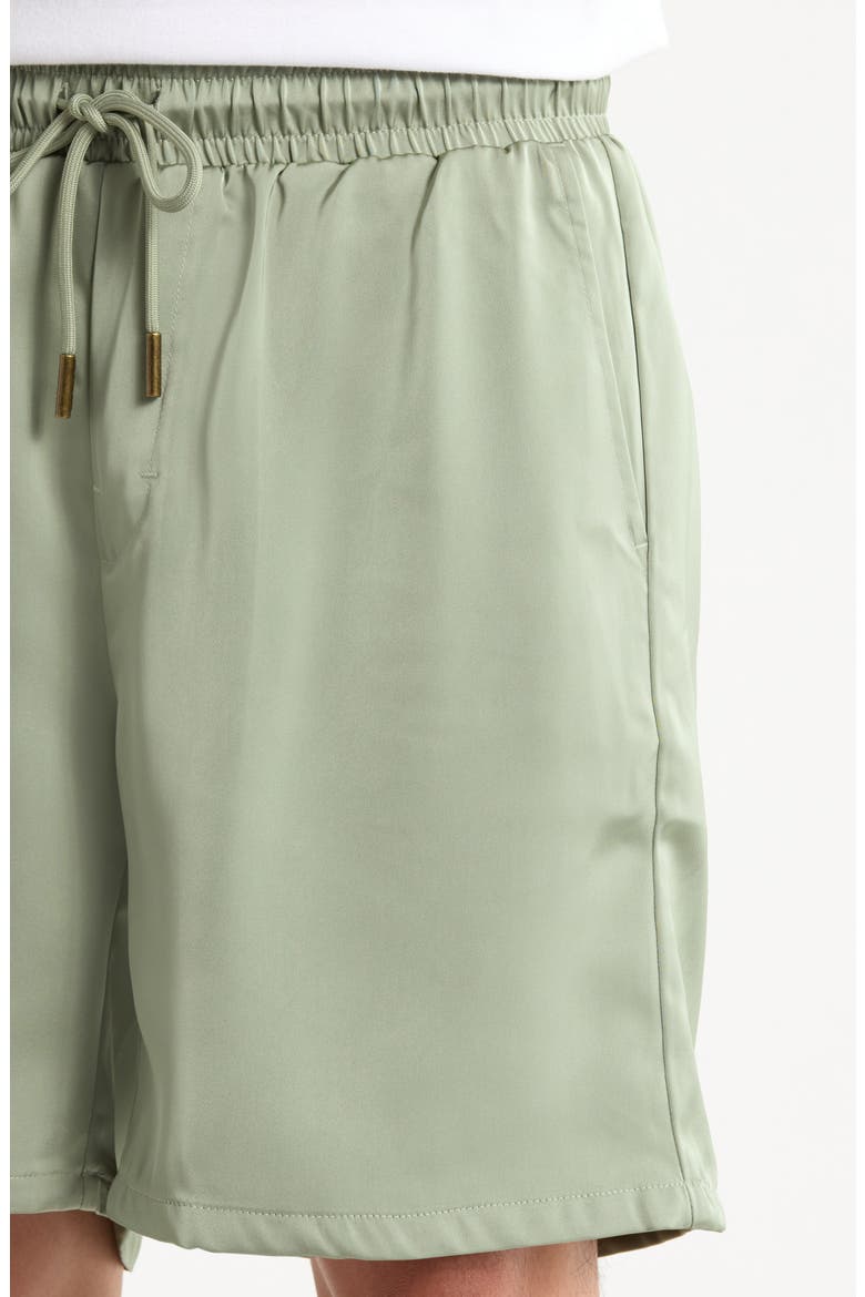 Satin 7-Inch Drawcord Shorts, Alternate, color, SAGE