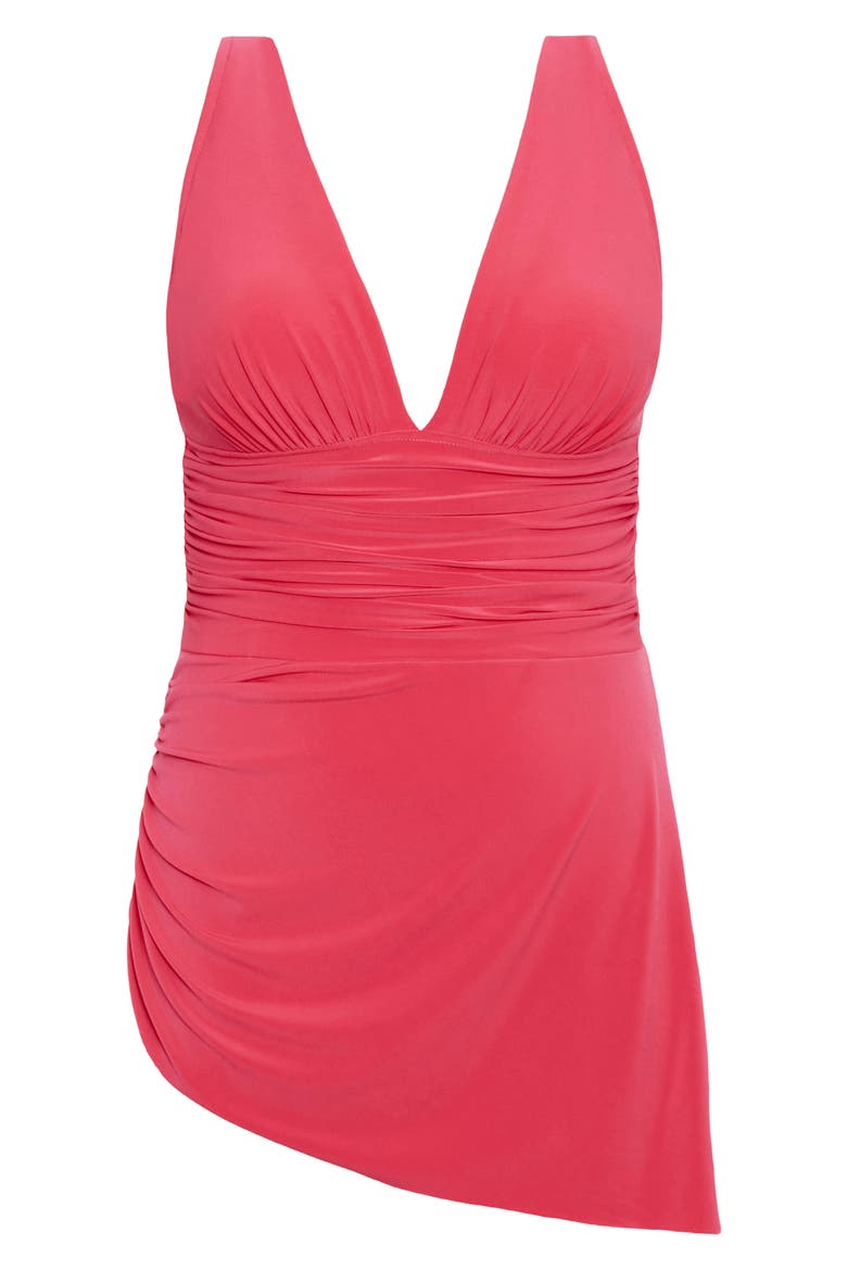 Celine One-Piece Swimsuit, Alternate, color, CORAL ROSE