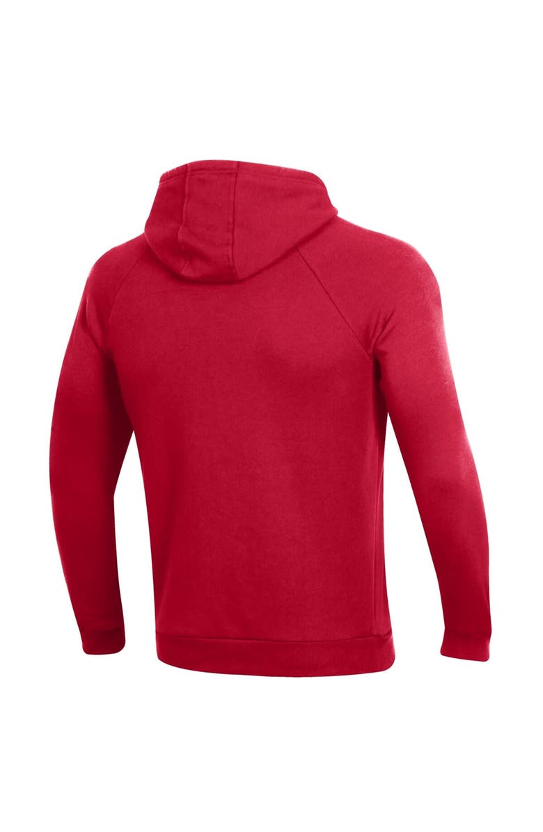 Under Armour Men's Under Armour Red Maryland Terrapins Primary School Logo All Day Raglan Pullover Hoodie, Alternate, color,