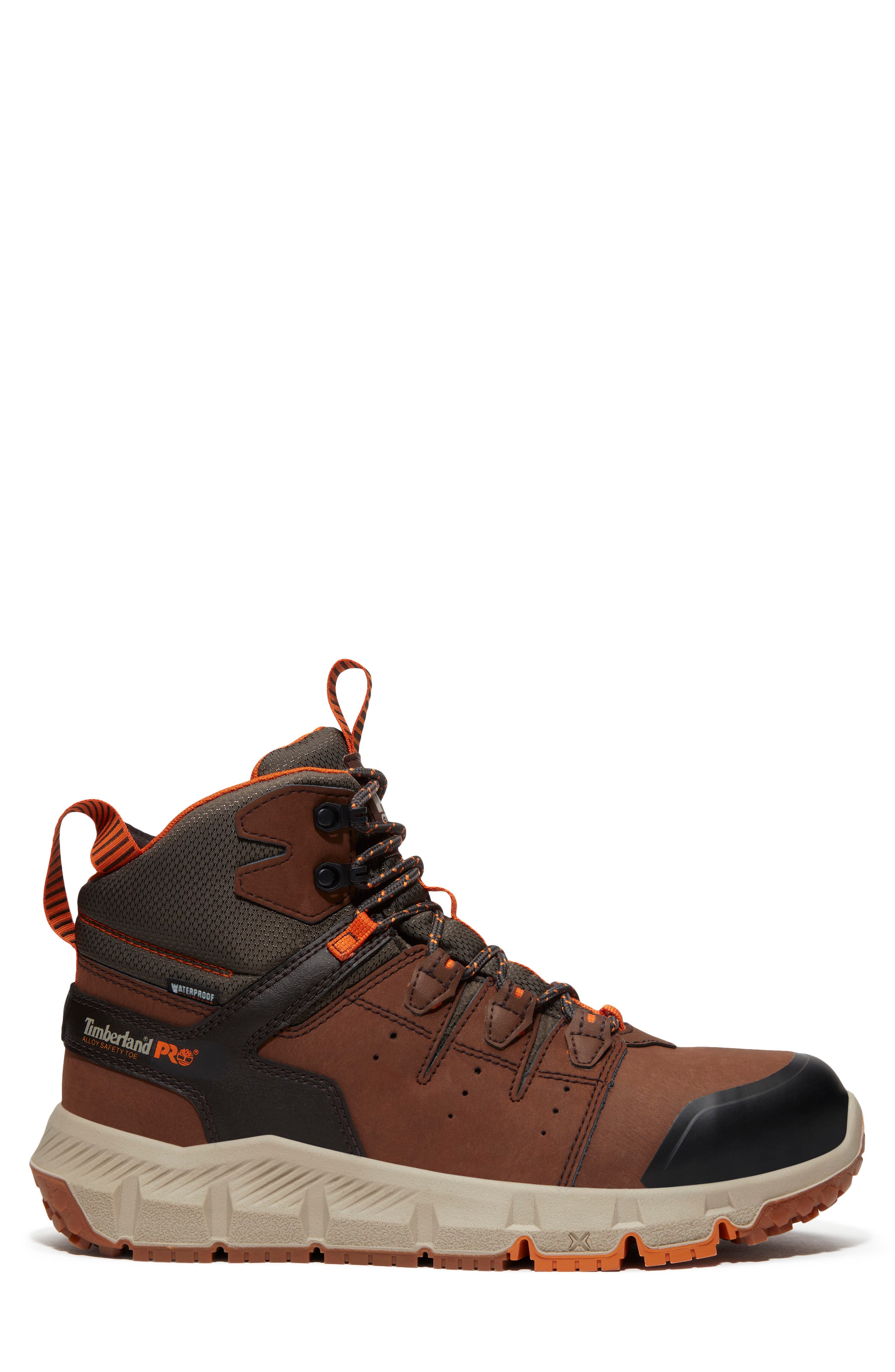 Tempe 6-Inch Soft Toe Waterproof Work Boot, Alternate, color, MEDIUM BROWN LEATHER