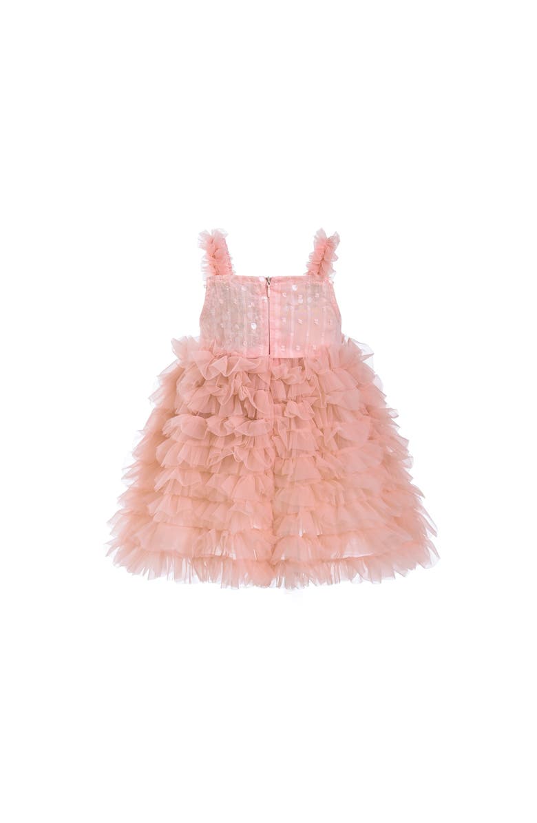 Tulleen Bow Tiered Tulle Dress, Alternate, color, Pink