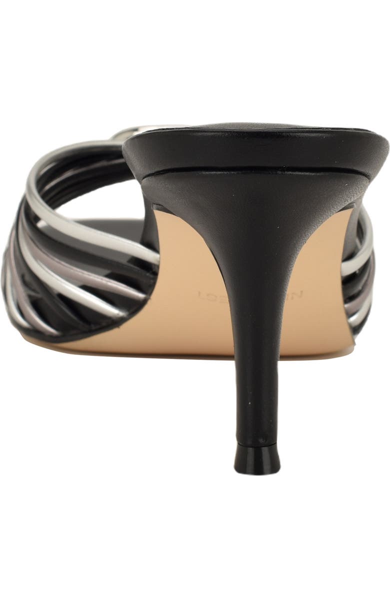 Nine West Dumel Sandal, Alternate, color, Black/ Silver/ Pewter
