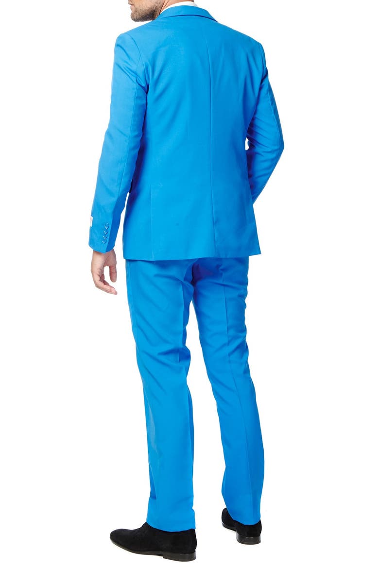 Blue Steel Slim Fit Two-Piece Suit & Tie Set, Alternate, color, BLUE