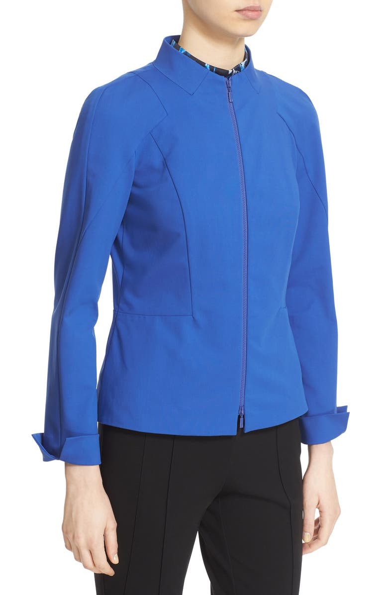 Lafayette 148 New York 'Marty' Funnel Neck Jacket, Alternate, color, 
