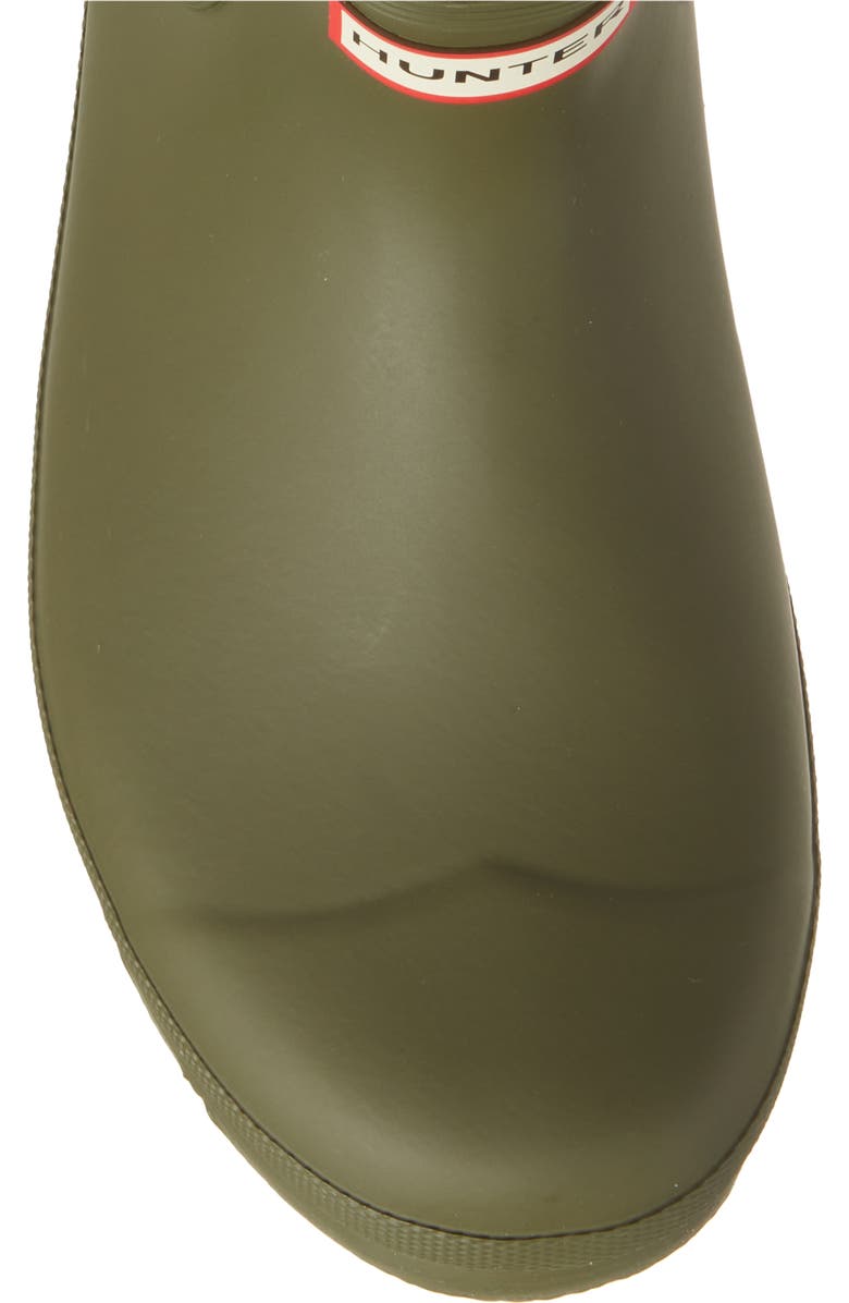 Hunter Original Waterproof Chelsea Rain Boot, Alternate, color, Olive Leaf