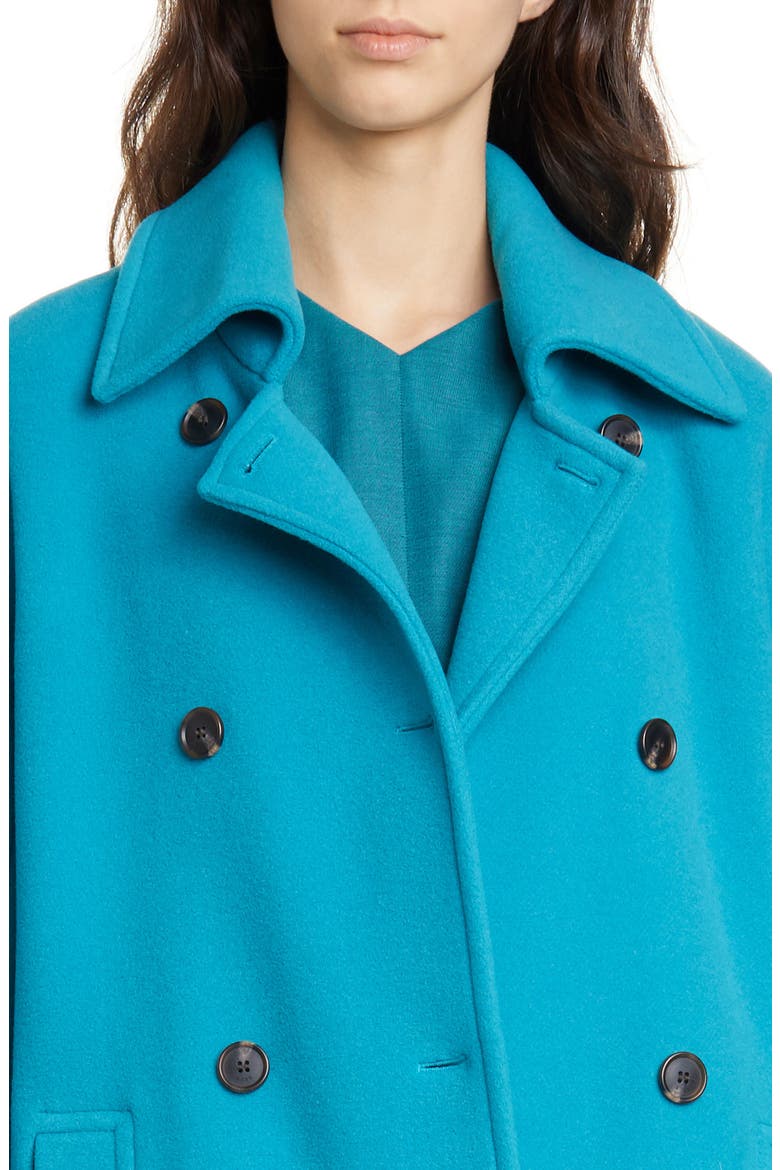 Comara Wool Blend Coat, Alternate, color, PETROL