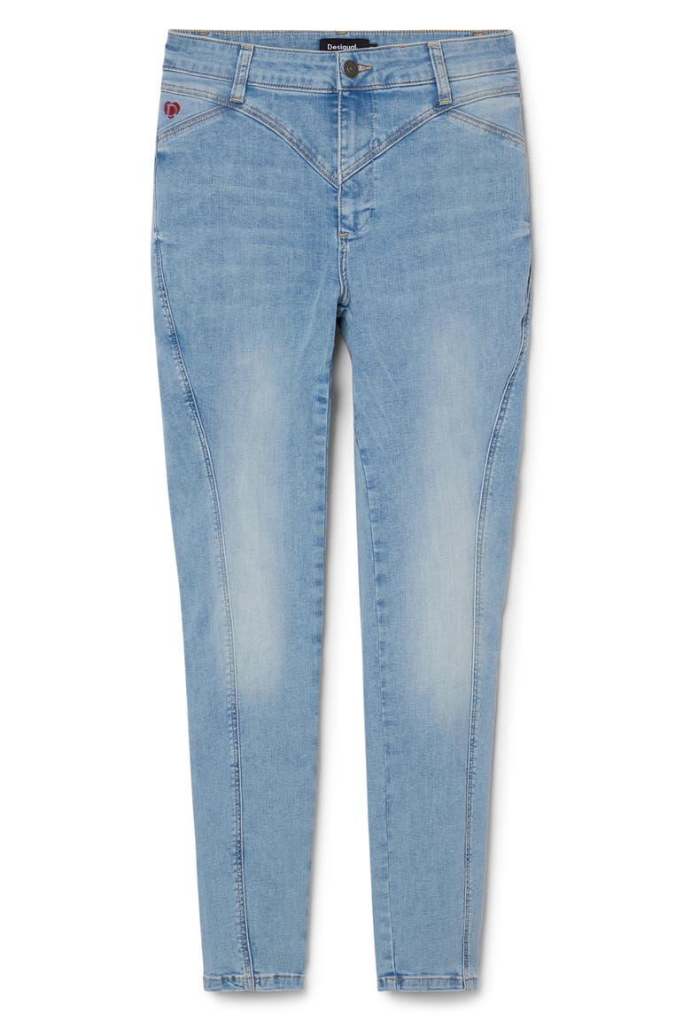 Push-Up Skinny Jeans, Alternate, color, BLUE