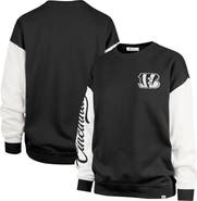 '47 Women's '47  Black Cincinnati Bengals Double Header Rise Andie Pullover Sweatshirt
