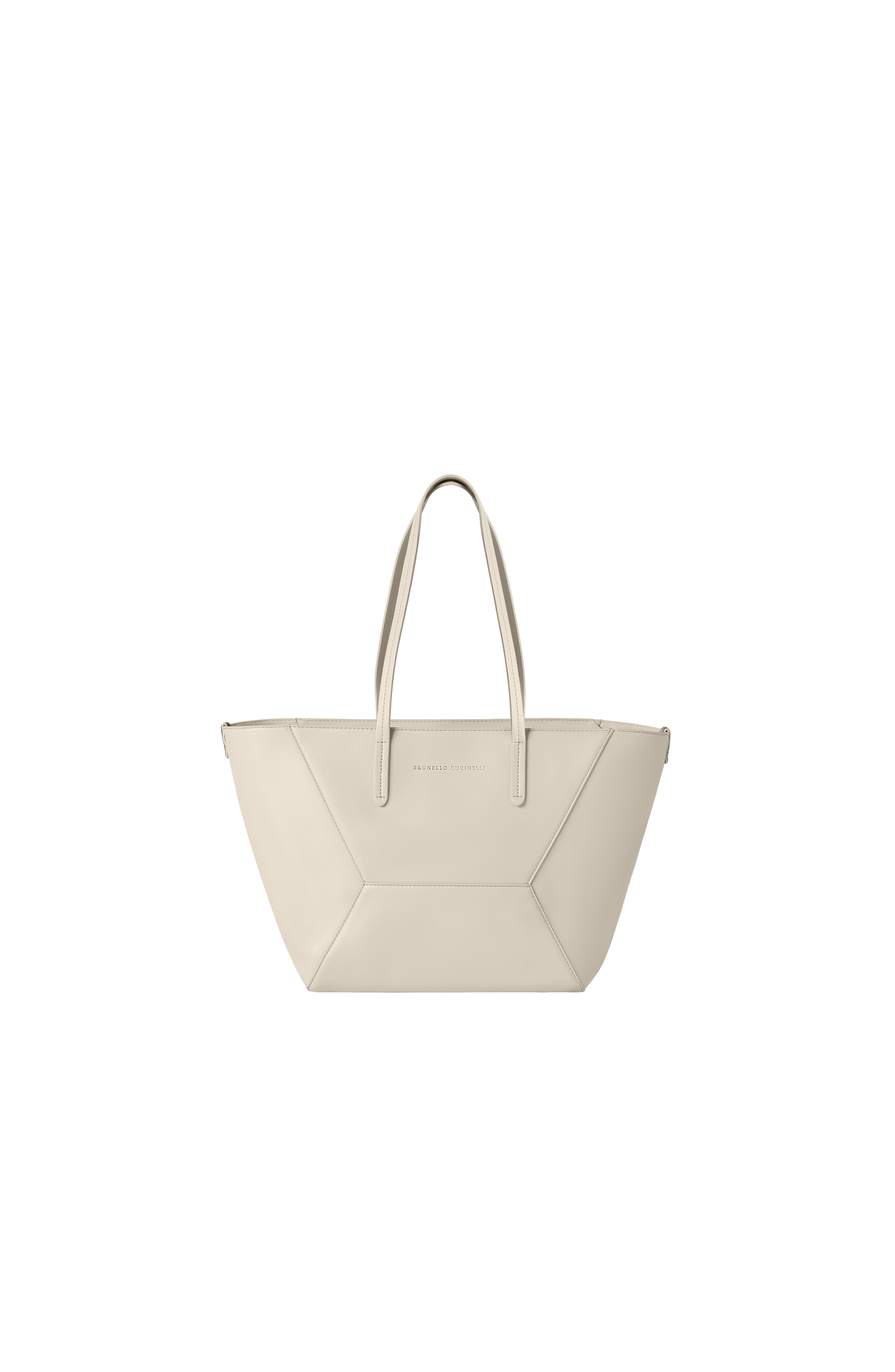 BC Duo small bag in calfskin with monili, Alternate, color, Ivory