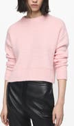 MANGO Boxy Crewneck Sweater