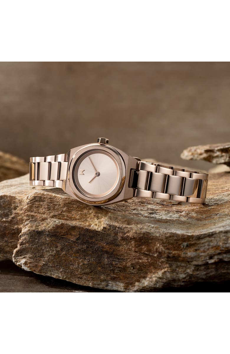 MVMT Odyssey II Quartz Bracelet Watch, 25mm, Alternate, color, Rose Gold