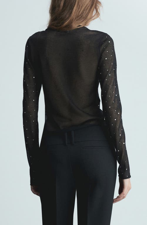 Mango Sweater Black In Black