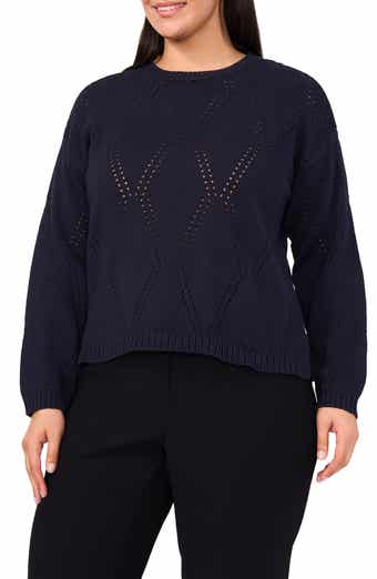 Halogen® High-Low Crewneck Sweater