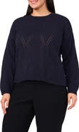 Halogen® High-Low Crewneck Sweater