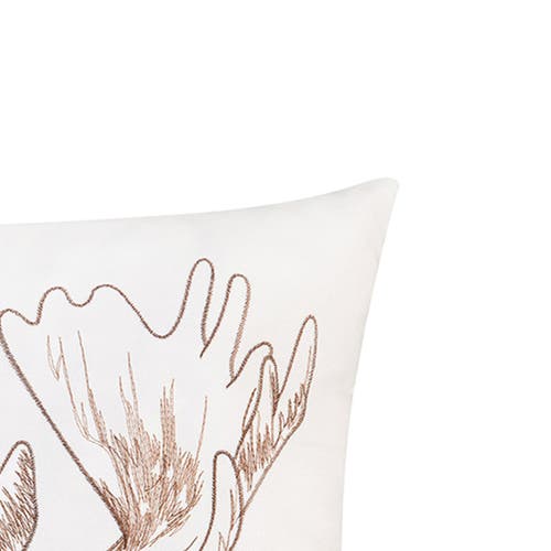 C & F Home C&f Home Moose Portrait Indoor/outdoor Embroidered Accent Throw Pillow 18" X 18" In Animal Print
