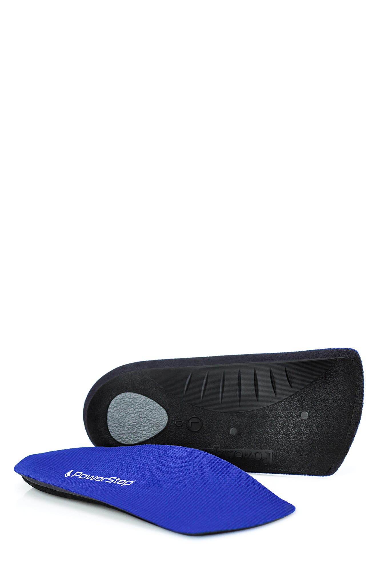 Foot Petals PowerStep® Slimtech 3/4 Orthotic Insoles, Alternate, color, BLUE