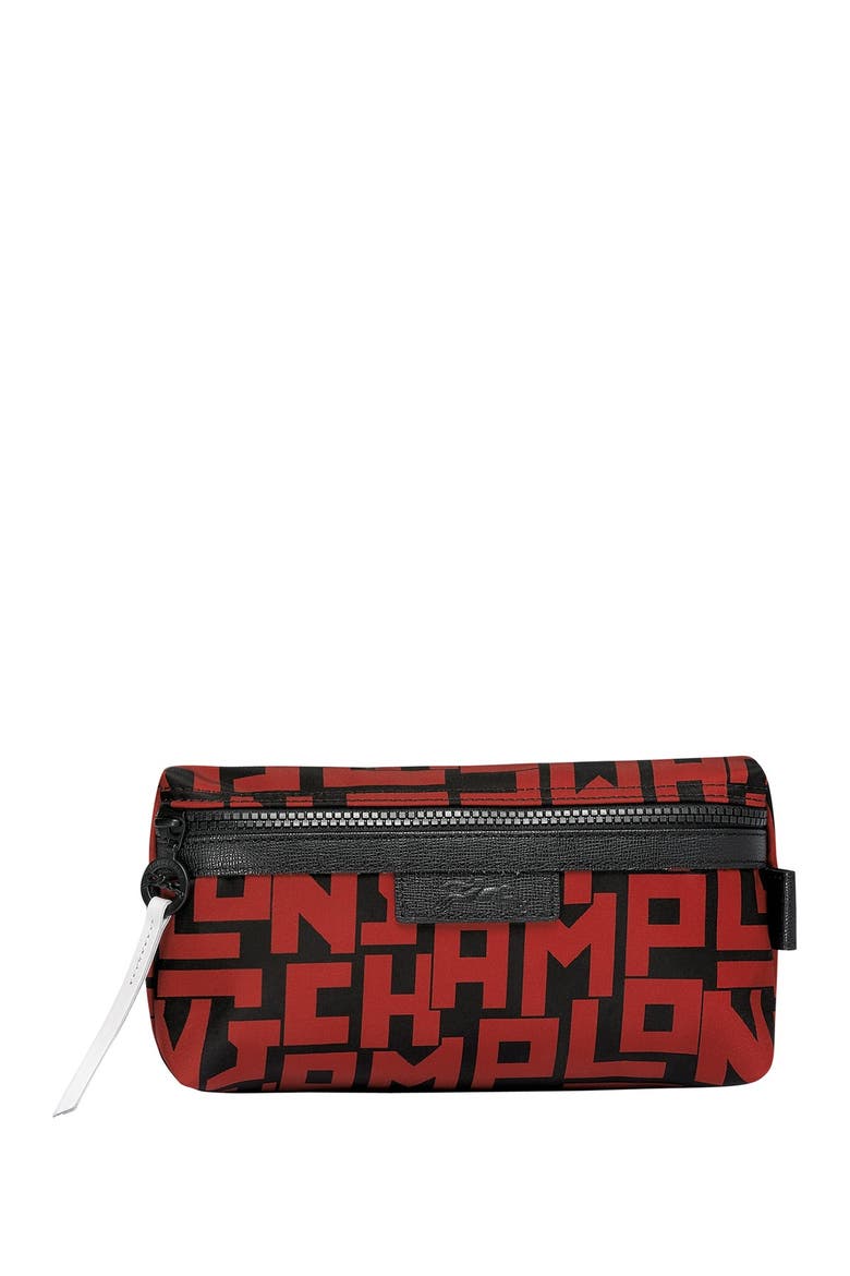 Le Pliage LGP Cosmetic Pouch, Main, color, BLK/BRICK