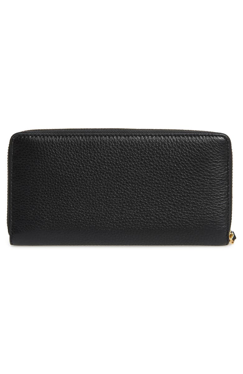 Tory Burch Perry Leather Continental Zip Wallet, Alternate, color, 